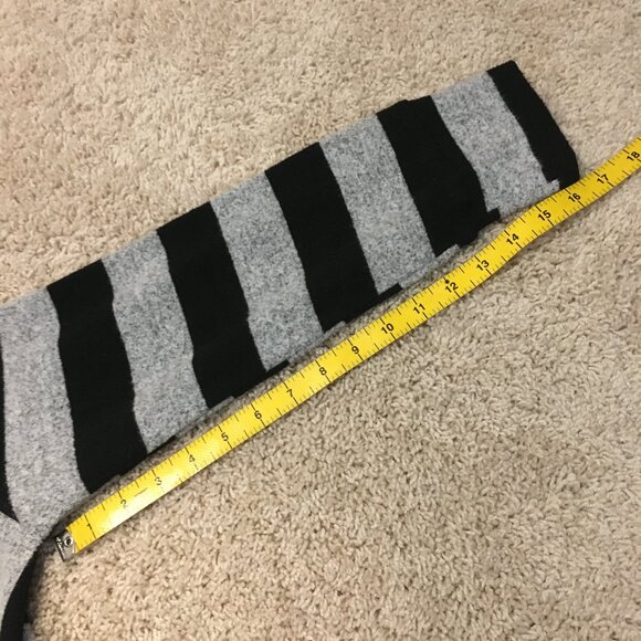 Punky Grey Black Tire Chevron Stripe Sweater - Picture 16 of 16